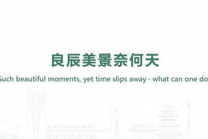 良辰美景奈何天